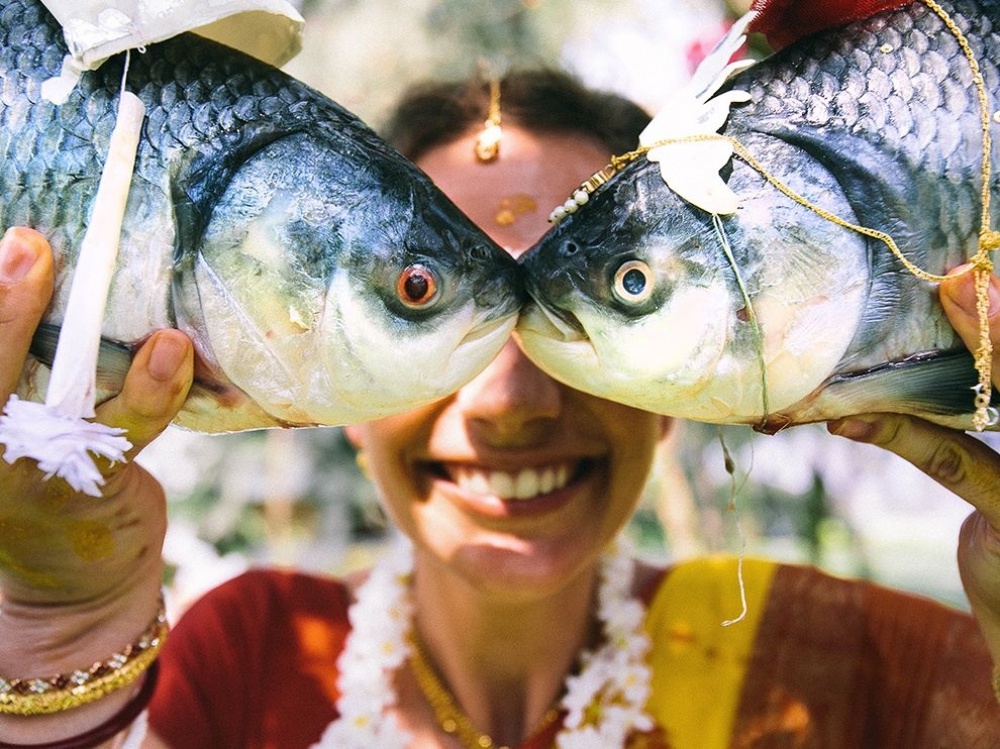 Fishman, Mahabalipuram, India